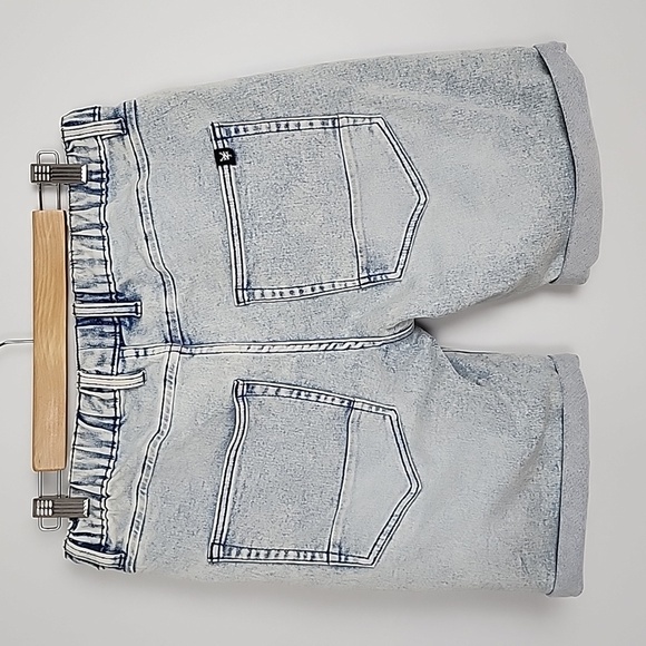 Zoo York Men's Denim Light Blue Jean Jogger Short Faded Size Small - Picture 2 of 14